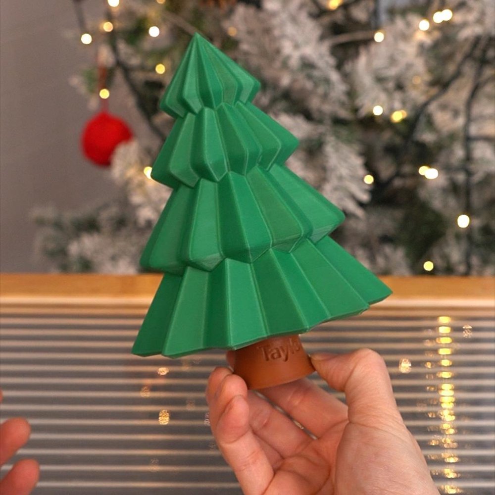 Personalized 3D Printed Christmas Tree Puzzle Money Holder with Name Daily Use Birthday Gift for Kid 2