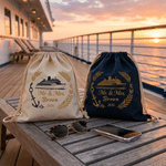Borsa personalizzata con coulisse per crociera con nome Crociera Vacanze Regalo di compleanno per coppie di sposi amanti delle crociere