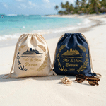 Borsa personalizzata con coulisse per crociera con nome Crociera Vacanze Regalo di compleanno per coppie di sposi amanti delle crociere