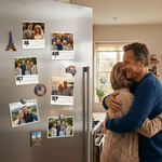 Personalized 12 Photos 2026 2027 Calendar Fridge Magnet Home Decor Memorial Anniversary Birthday Gift for Couple Pet Lovers