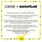 Serviette de plage à capuche personnalisée avec nom et photo - Cadeau de vacances pour les enfants Callie x Marsupilami