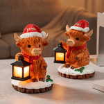 Personalizzato Carino fatto a mano Highland Cow caldo bagliore luce notturna con nome Decorazione casa Compleanno Anniversario regalo per i bambini Highland Cow amanti