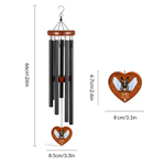 Personalised Pet Photo Paw Angel Wing Wooden Wind Chimes with Name Home Use Sympathy Anniversary Gift for Pet Owner Friend