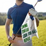 Asciugamano sportivo in cialda superassorbente con nome e clip da appendere per attività all'aperto Regalo di compleanno per la festa del papà per gli amanti del golf