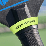 Fascia personalizzata multicolore per il manico della racchetta da pickleball con scritta: regalo di compleanno per gli appassionati di pickleball