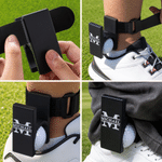 Personalizzato giocatore di golf Silhouette portatile Golf Ball Ankle Holder con nome Hook and Loop Golf Tools Uso quotidiano Game Day Gift per gli amanti del golf