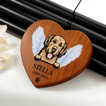 Personalised Pet Photo Paw Angel Wing Wooden Wind Chimes with Name Home Use Sympathy Anniversary Gift for Pet Owner Friend