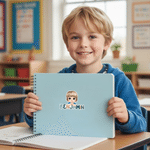 Personalisierte bunte Cartoon-Charakter wasserdicht Aufkleber mit Namen zurück zu Schule Geburtstag Geschenk für Studenten Junge Mädchen
