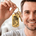 Personalised Soccer Basketball Sport National Flag Keychain with Title and Name Father's Day Game Day Gift for Dad Husband Grandpa
