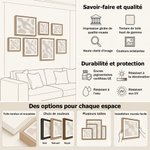 Toile personnalisée avec photo et nom - Style carte à jouer minimaliste pour mur - Cadeau de Saint-Valentin pour couple