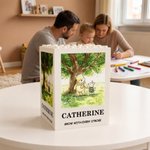 Personalized Building Blocks Brick Classic Winnie the Pooh Large Capacity Pencil Holder Desk Decor Back to School Birthday Gift for Children