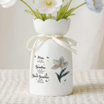 Personalisierte Geburt Blume Keramikvase mit Namen Geburtstag Jahrestag Geschenk für Mama Oma