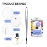 Personalised Bow Pencil Apple Crayon Notebook PU Leather ID Badge Holder with Text Back to School Teacher's Day Appreciation Gift for Teacher