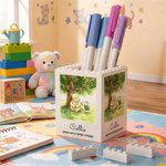 Personalized Building Blocks Brick Classic Winnie the Pooh Large Capacity Pencil Holder Desk Decor Back to School Birthday Gift for Children
