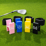 Personalizzato giocatore di golf Silhouette portatile Golf Ball Ankle Holder con nome Hook and Loop Golf Tools Uso quotidiano Game Day Gift per gli amanti del golf