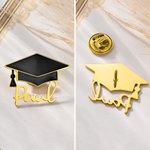 Personalized Graduation Cap Brooch Pin with Name Graduation Keepsake Graduation Season Gift for Graduates