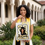 Personalized Graduation Elegant Bow Lightweight Colorful Gift Bag with Photo and Name 2026 Graduation Party  Celebration Gifts for Graduates
