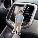 Personalized Multi-Shape Photo Car Air Freshener Ornament Car Interior Decor Bithday Gift for Family Friends