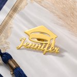 Personalized Graduation Cap Brooch Pin with Name Graduation Keepsake Graduation Season Gift for Graduates
