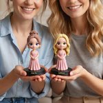 Personalised 3D Bridesmaid Photo Figurine Ornament with Text Desk Decoration Wedding Bachelorette Party Gift for Bridesmaid