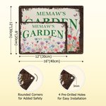 Personalised Birth Flower Butterfly Garden Metal Sign with Name Daily Use Birthday Gift for Garden Lover Family
