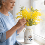 Personalisierte Geburt Blume Keramikvase mit Namen Geburtstag Jahrestag Geschenk für Mama Oma