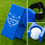 Personalizzato giocatore di golf Silhouette portatile Golf Ball Ankle Holder con nome Hook and Loop Golf Tools Uso quotidiano Game Day Gift per gli amanti del golf