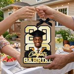 Personalized Graduation Elegant Bow Lightweight Colorful Gift Bag with Photo and Name 2026 Graduation Party  Celebration Gifts for Graduates