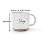 Personlig flerfärgad keramik kaffemugg 355 ml med gravyr perfekt för hem kontor eller som födelsedagspresent till familj vänner och kollegor