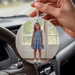Personalized Multi-Shape Photo Car Air Freshener Ornament Car Interior Decor Bithday Gift for Family Friends