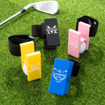 Personalizzato giocatore di golf Silhouette portatile Golf Ball Ankle Holder con nome Hook and Loop Golf Tools Uso quotidiano Game Day Gift per gli amanti del golf