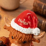 Personalizzato Carino fatto a mano Highland Cow caldo bagliore luce notturna con nome Decorazione casa Compleanno Anniversario regalo per i bambini Highland Cow amanti