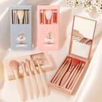 Set di pennelli per il trucco personalizzato con nome e specchio Regalo di compleanno per gli amanti del balletto