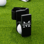 Personalizzato giocatore di golf Silhouette portatile Golf Ball Ankle Holder con nome Hook and Loop Golf Tools Uso quotidiano Game Day Gift per gli amanti del golf