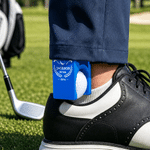 Personalizzato giocatore di golf Silhouette portatile Golf Ball Ankle Holder con nome Hook and Loop Golf Tools Uso quotidiano Game Day Gift per gli amanti del golf