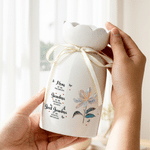 Personalisierte Geburt Blume Keramikvase mit Namen Geburtstag Jahrestag Geschenk für Mama Oma