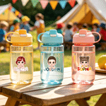 Personalisierte bunte Cartoon-Charakter wasserdicht Aufkleber mit Namen zurück zu Schule Geburtstag Geschenk für Studenten Junge Mädchen