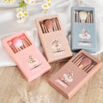 Set di pennelli per il trucco personalizzato con nome e specchio Regalo di compleanno per gli amanti del balletto
