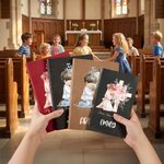 Personalised Cartoon Praying Kid Flower Cross Bible A5 A6 Notebook with Name and Text Inspirational Birthday Gift for Kids Christians