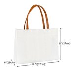 Personalised In My Engaged Era Future Ring Heart Canvas Tote Bag with PU Leather Handle and Name Engagement Bridal Shower Gift for Women Bridesmaids