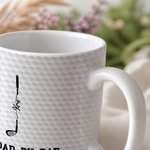 Personalized Best Dad By Par Golf Club 11/15 oz Ceramic Coffee Mug with 1-7 Names Birthday Father's Day Gift for Father Grandpa Golf Lover
