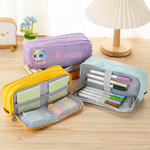 Personalized Cute Rainbow Cartoon Animal Pencil Case with Name School Supply Back to School Birthday Gift for Kids