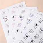 Personalized Graduation Cap Bow Mint Candy Label Stickers with Name and Year Favor Label Celebration Graduation Party Decor for 2026 Graduates
