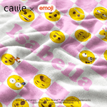 Personalized Playful emoji Colored Checkerboard Soft Throw Blanket with Name Home Decor Birthday Gift for Friends Kids Family | Callie × emoji ™