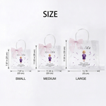 Personalized Cartoon Graduation Character  Clear Gift Bag with Name and Year Graduation Gift for Graduates Friends