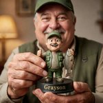Personalised Creative Photo to 3D Fisherman Statue Ornament with Text Office Desk Decoration Birthday Father's Day Gift for Dad Fisherman