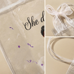 Personalized Cartoon Graduation Character  Clear Gift Bag with Name and Year Graduation Gift for Graduates Friends