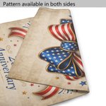Personalized USA 250th Anniversary American Flag Bow Liberty Bell Garden Flag with Text Independence Day Anniversary Gift for Family