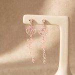 Personalized Birth Flower Birthstone Unique Clip-On Earrings with Name Daily Use Birthday Gift for Woman Friend