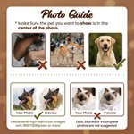 Personalized Pet Photo Fleece Throw Blanket with Name, Memorial Sympathy Gift for Pet Lovers, Whenever You Miss Me Snuggle This